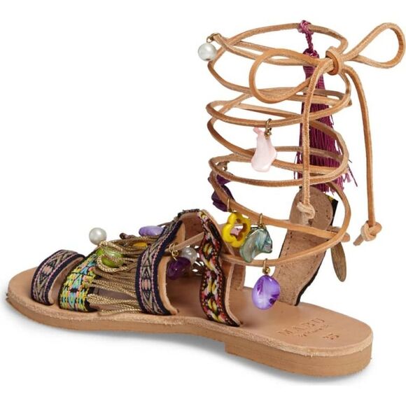 Mabu by Maria BK Alkidameia Fringed Charm Sandal - Picture 2 of 8